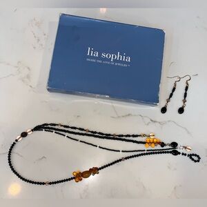 Lia Sophia necklace and earring set